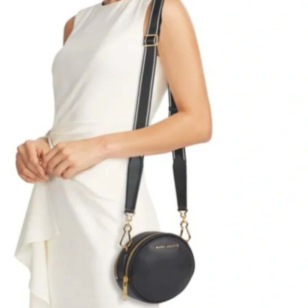 Women's Marc Jacobs Black Rewind Leather Crossbody Bag Small